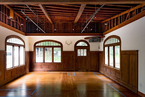 Inside view of Lulu Designs Jewelry new building at Mill Valley Lumber Yard