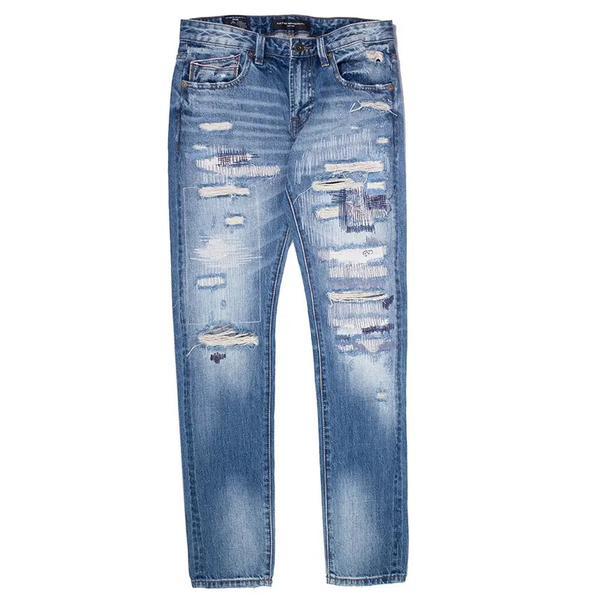 Cult Of Individuality Rocker Slim Jeans 'Fossil Blue'