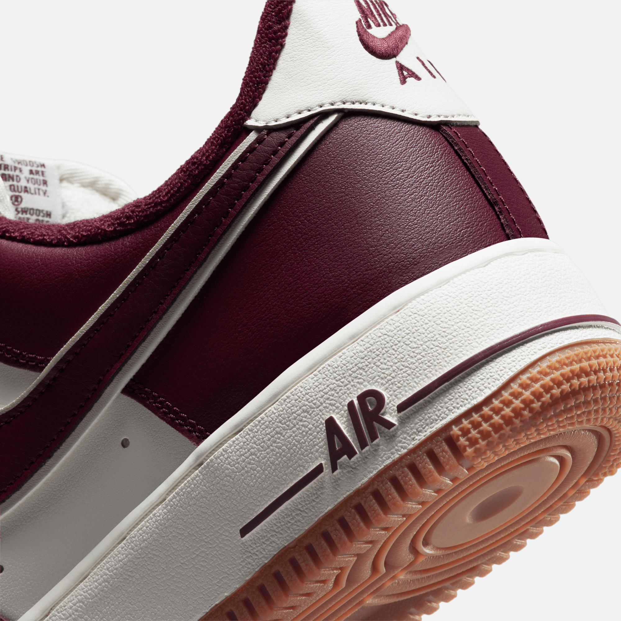 Nike Air Force 1 Low College Pack Maroon – Puffer Reds