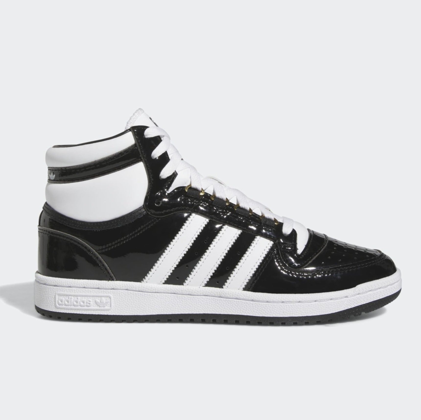 complejidad política Asombro Adidas Top Ten Patent Leather Black White - Puffer Reds