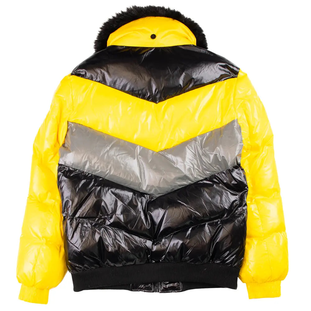 black and yellow jordan jacket