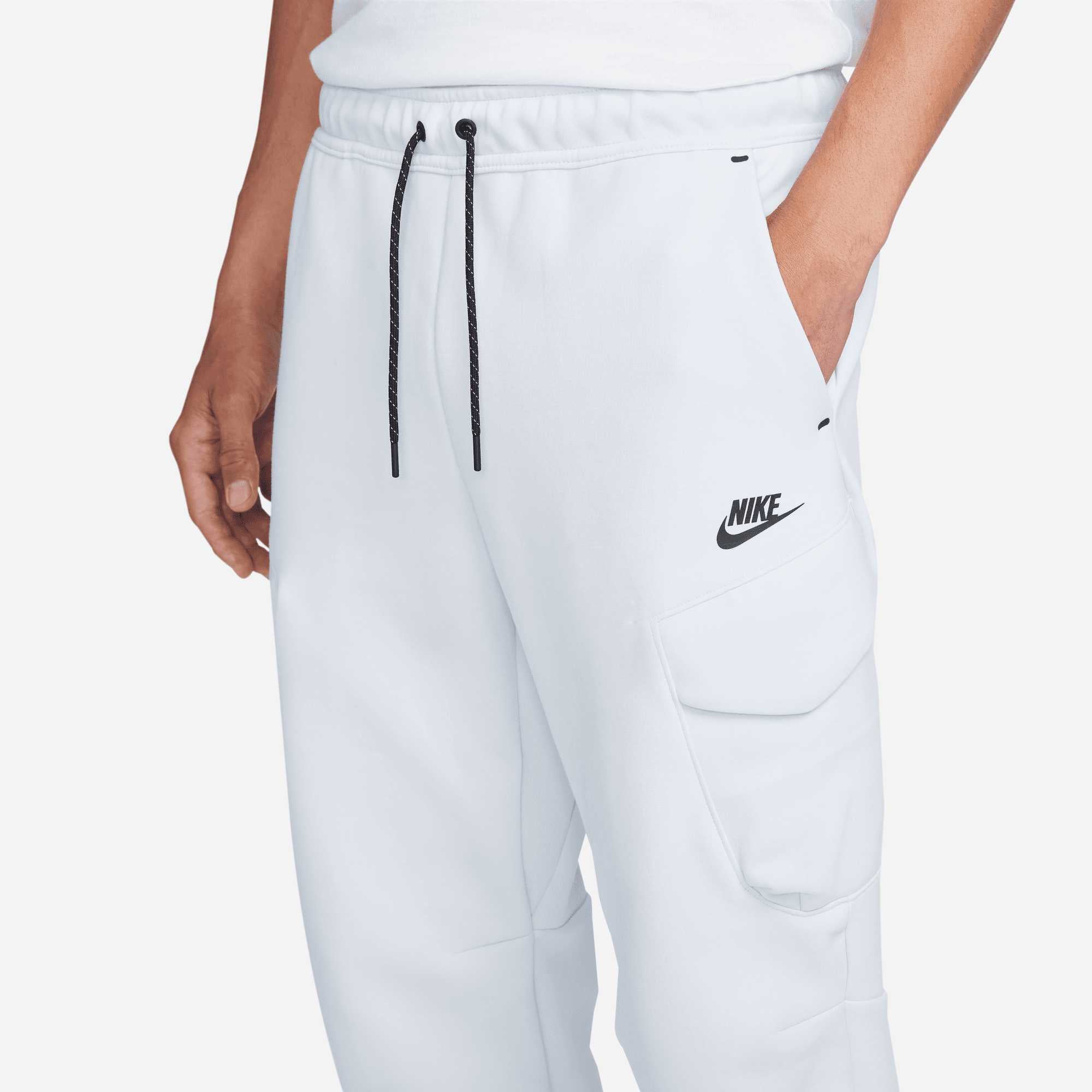 white tech pants