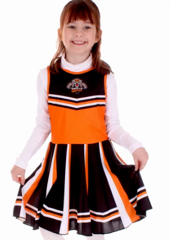 NRL Cheerleader Dress Girls Footy Suit Toddler Kid Cronulla Sharks 
