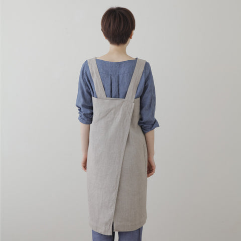 Cross Apron Natural | Fog Linen