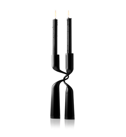 Menu Double Candle Holder Black