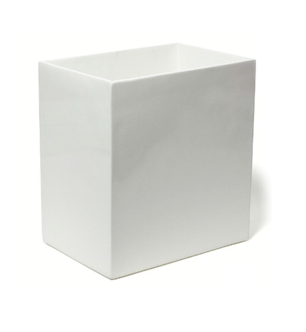 White Lacquer Waste Basket | Jonathan Adler