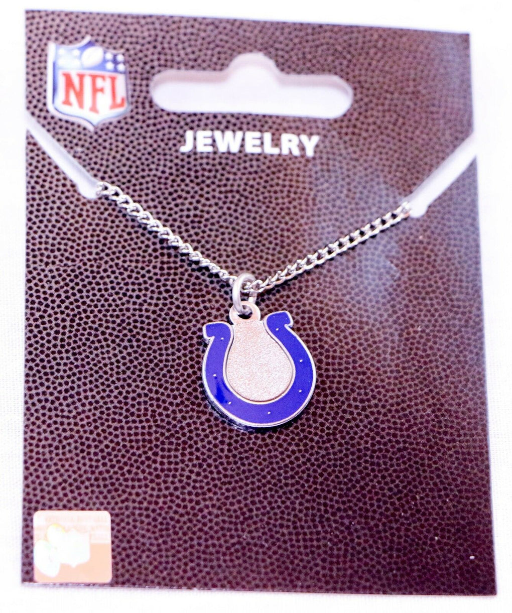 Indianapolis Colts Horseshoe Logo NFL Pendant Necklace - fazoom