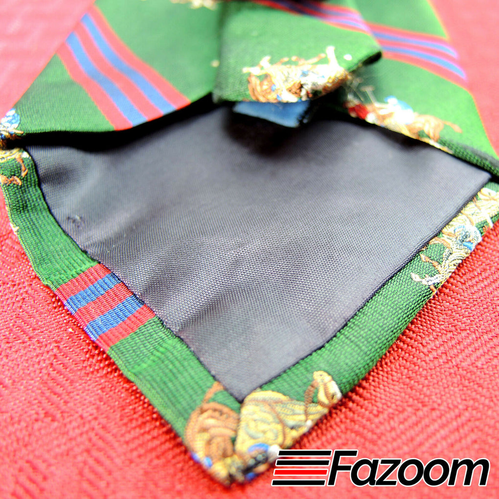 Polo Ralph Lauren Green Designer Silk Necktie - Fazoom