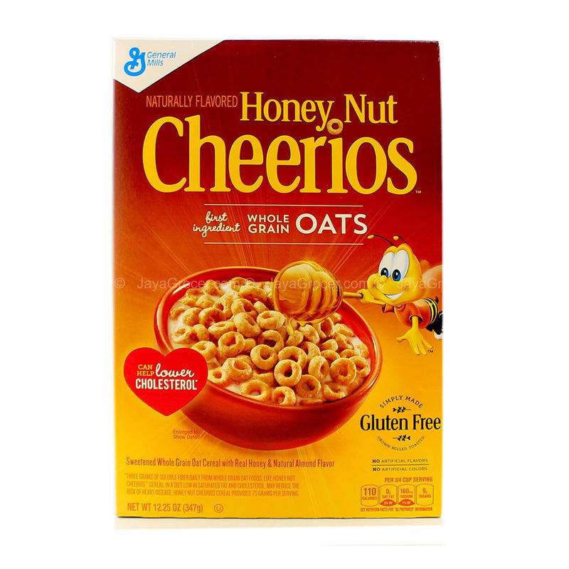 General Mills Cheerios Honey Nuts Whole Grain Oats Cereal 347g