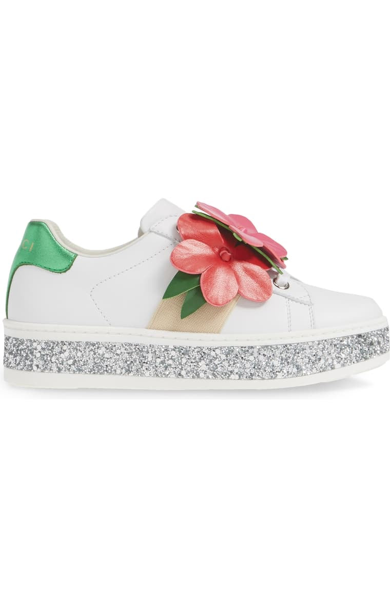 glitter platform sneakers