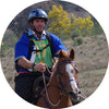 Endurance horse rider Calm Support