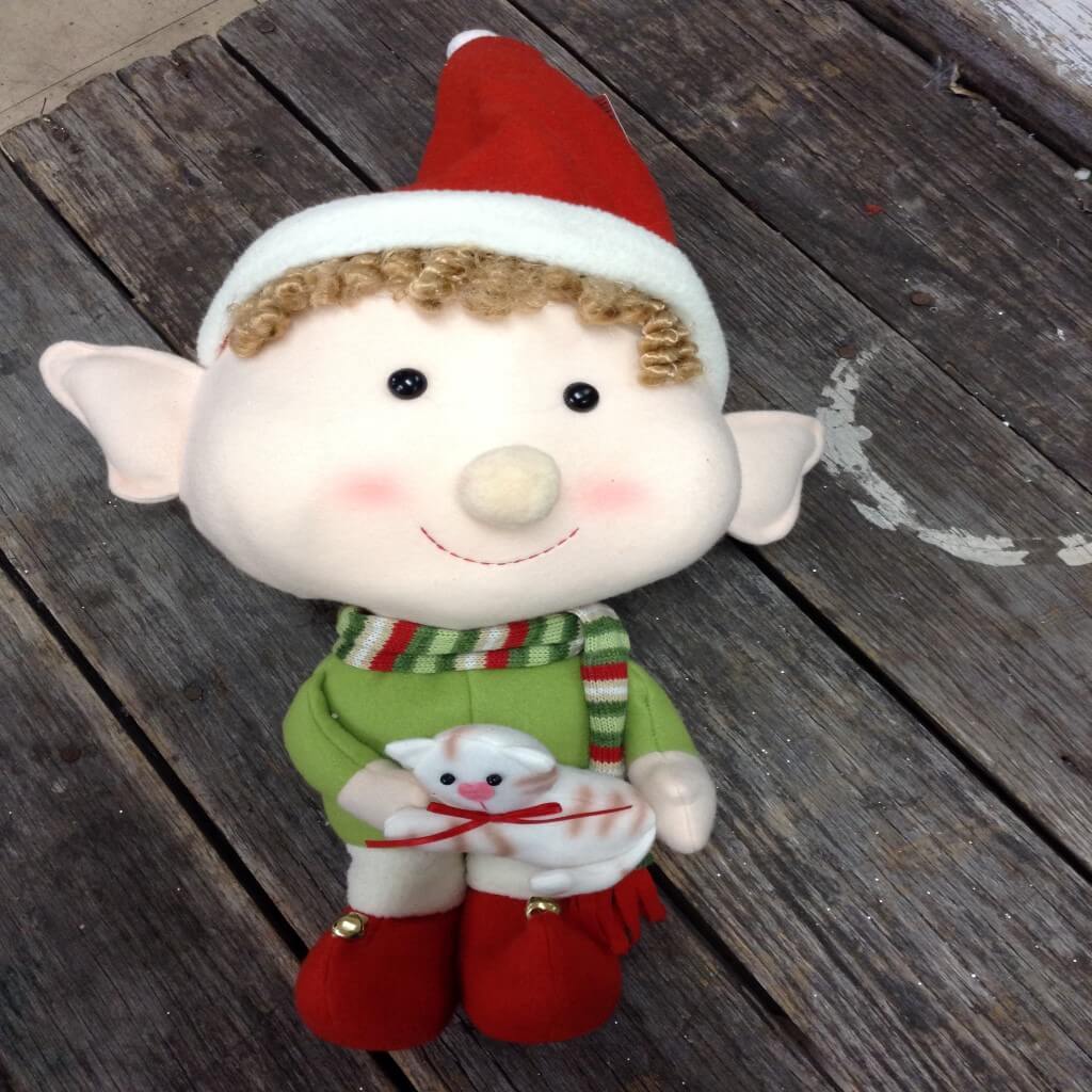large stuffed elf