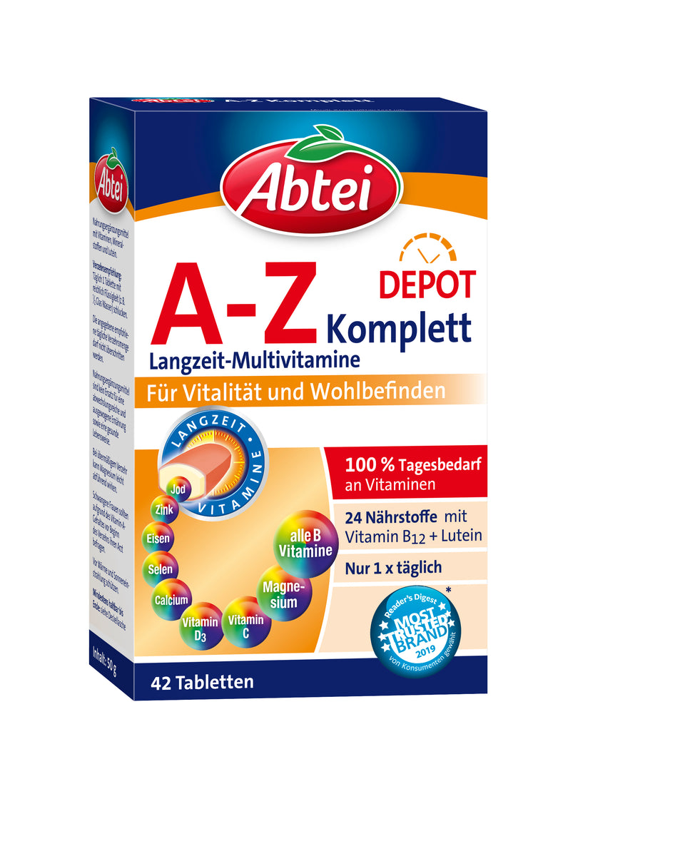 Abtei A-Z Komplett – Tabletten jetzt bestellen | nu3