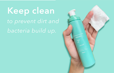 Keep clean with Take off smooth