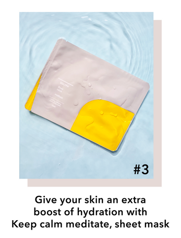 Keep calm meditate, sheet mask