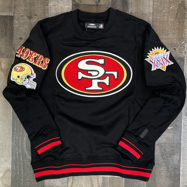 SAN FRANCISCO 49ERS RETRO CLASSIC FLC CREWNECK (EGGSHELL/ RED