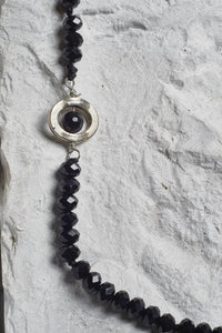 black agate bead necklace