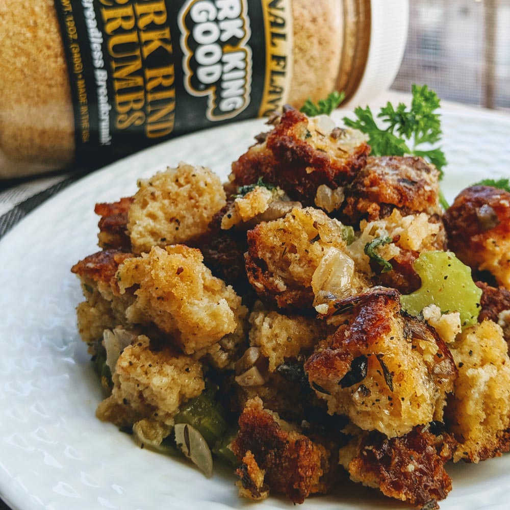 Pork King Good Pork Rind Crumb Keto Stuffing Recipe