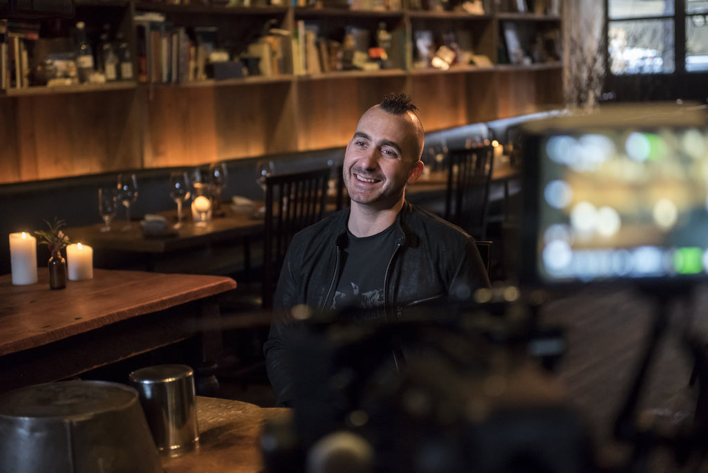 Novel Studios shoot in restaurant Marc Forgione for Maines Food Show