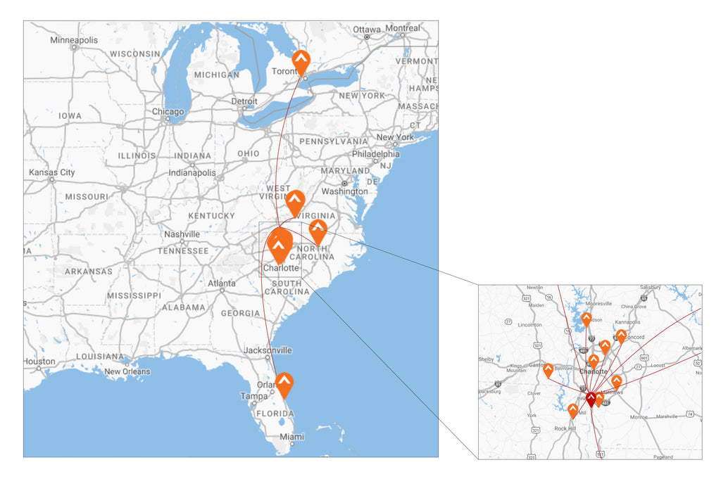 Elevation Church has 14 different locations all linked with Cube encoder decoder pairs