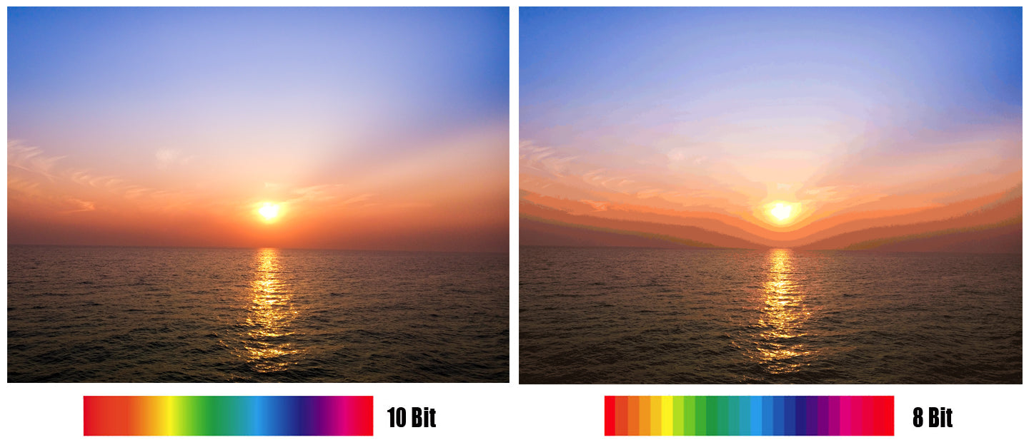 10 bit color correction versus 8 bit