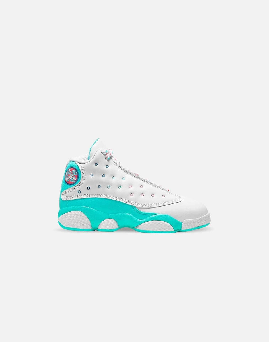 kids jordan retro 13 aurora green