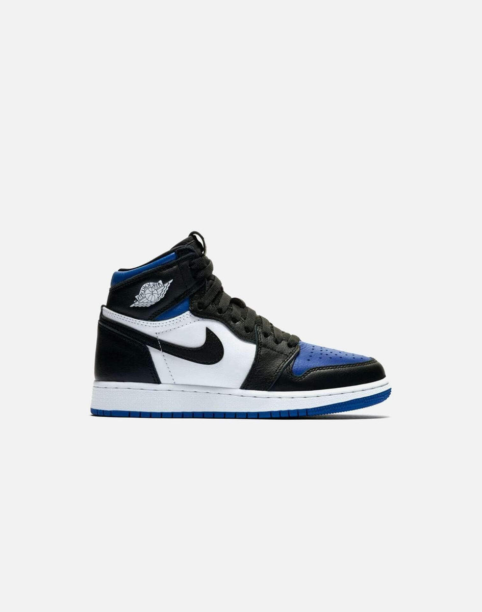 jordan retro 1 high og royal toe grade school