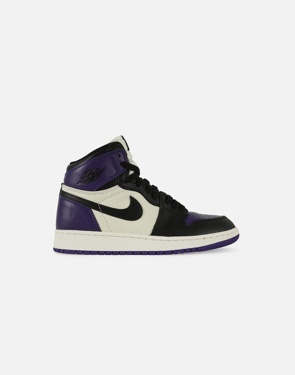 purple jordan 1 grade school