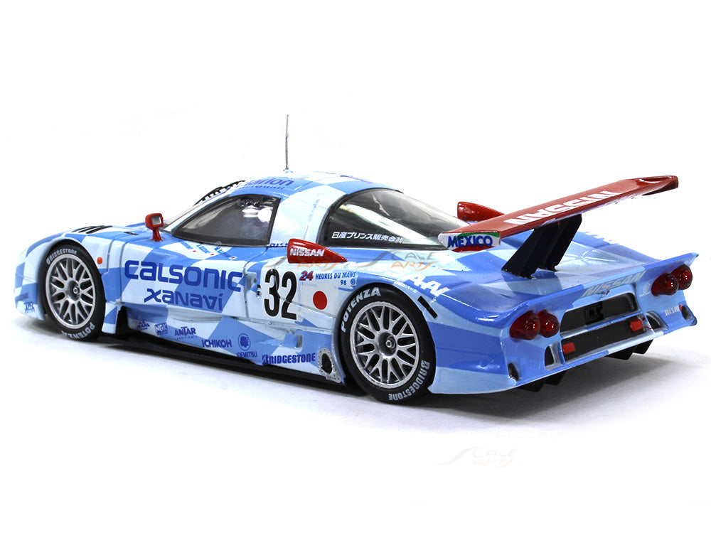 Set of 2 Model Cars 24h Le Mans Toyota Nissan R390-1:43 Spark Diecast LM04