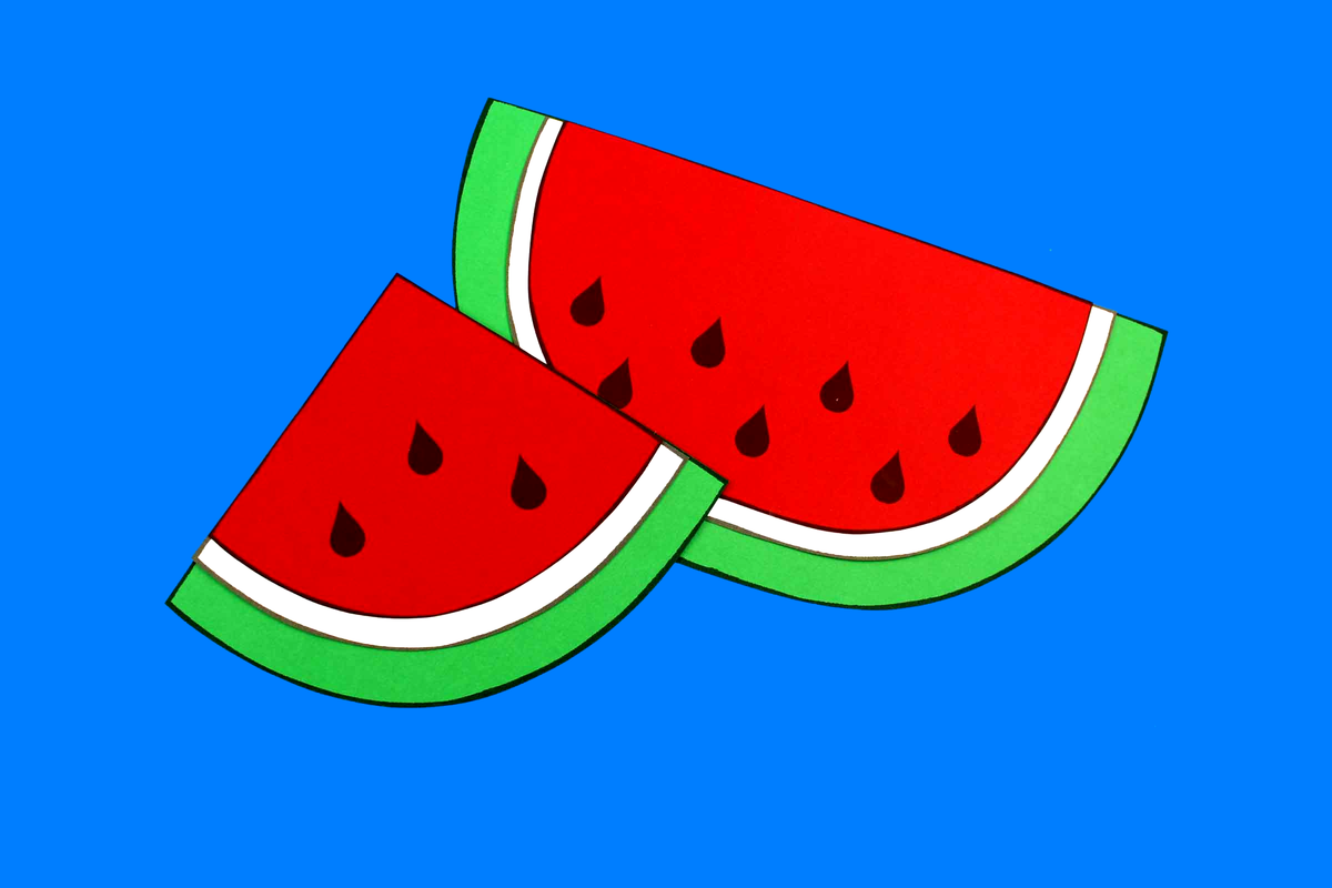 Watermelon Paper Craft Activity and Creative Writing – A Dab of Glue