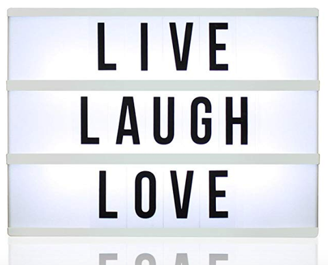 light box live laugh love