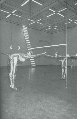 Image from Hans Hollein's 1984 exhibition "The Gymnastics Lesson."