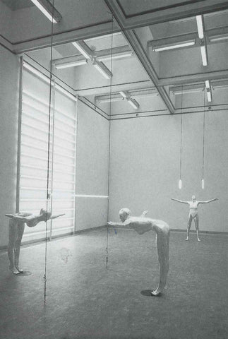 Image from Hans Hollein's 1984 exhibition "The Gymnastics Lesson."