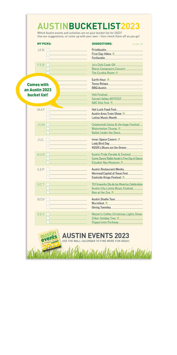 Austin Events Calendar Shop Atown