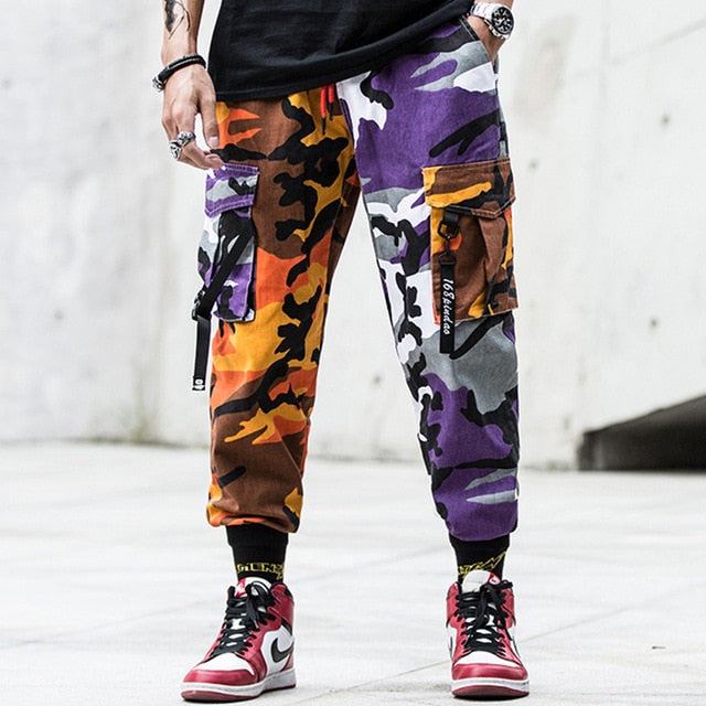 purple camo joggers