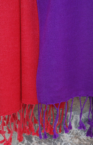 Cashmere and Silk Pashminas Bright Colours at Perilla