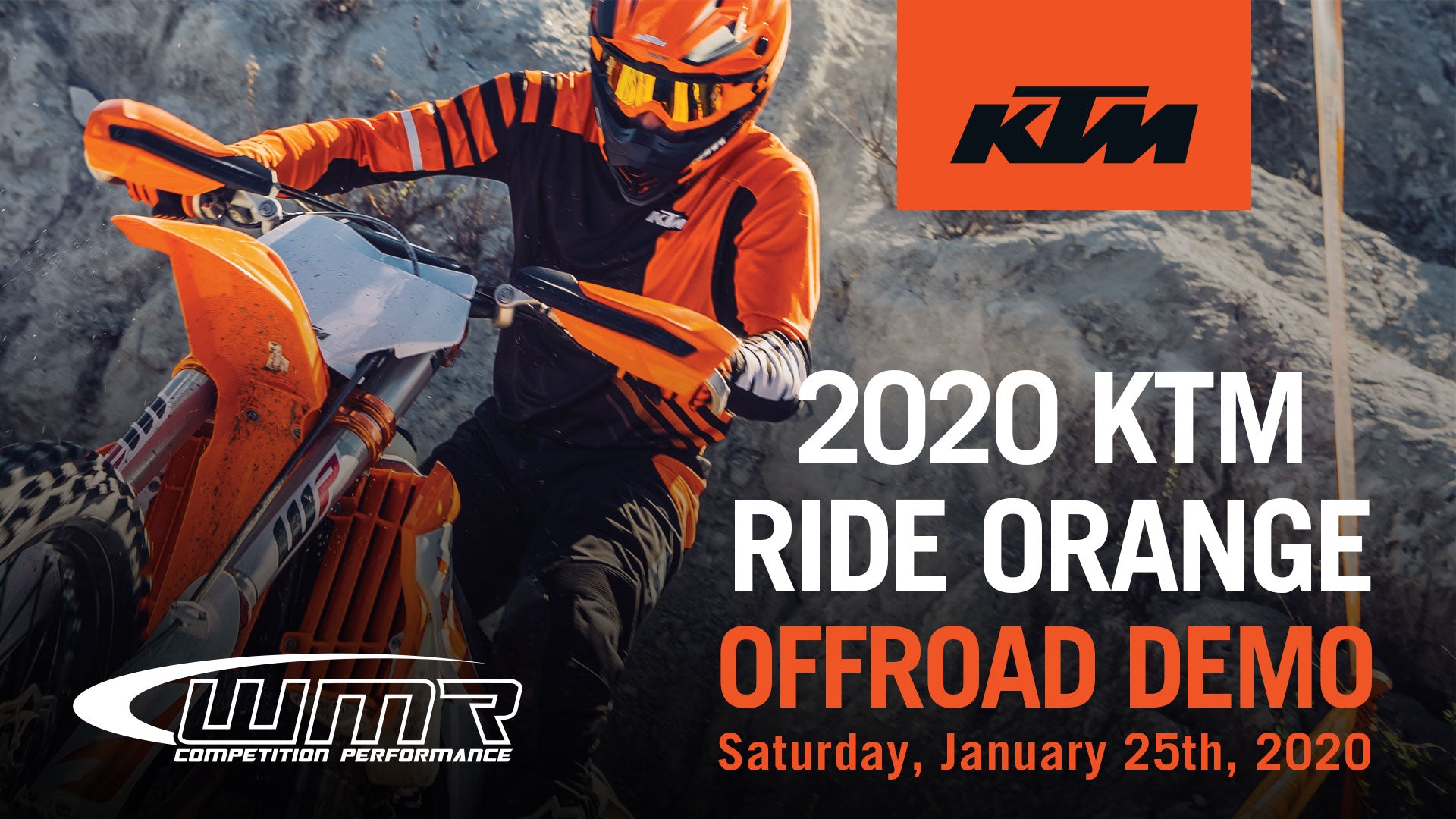 KTM Ride ORange Offroad Demo