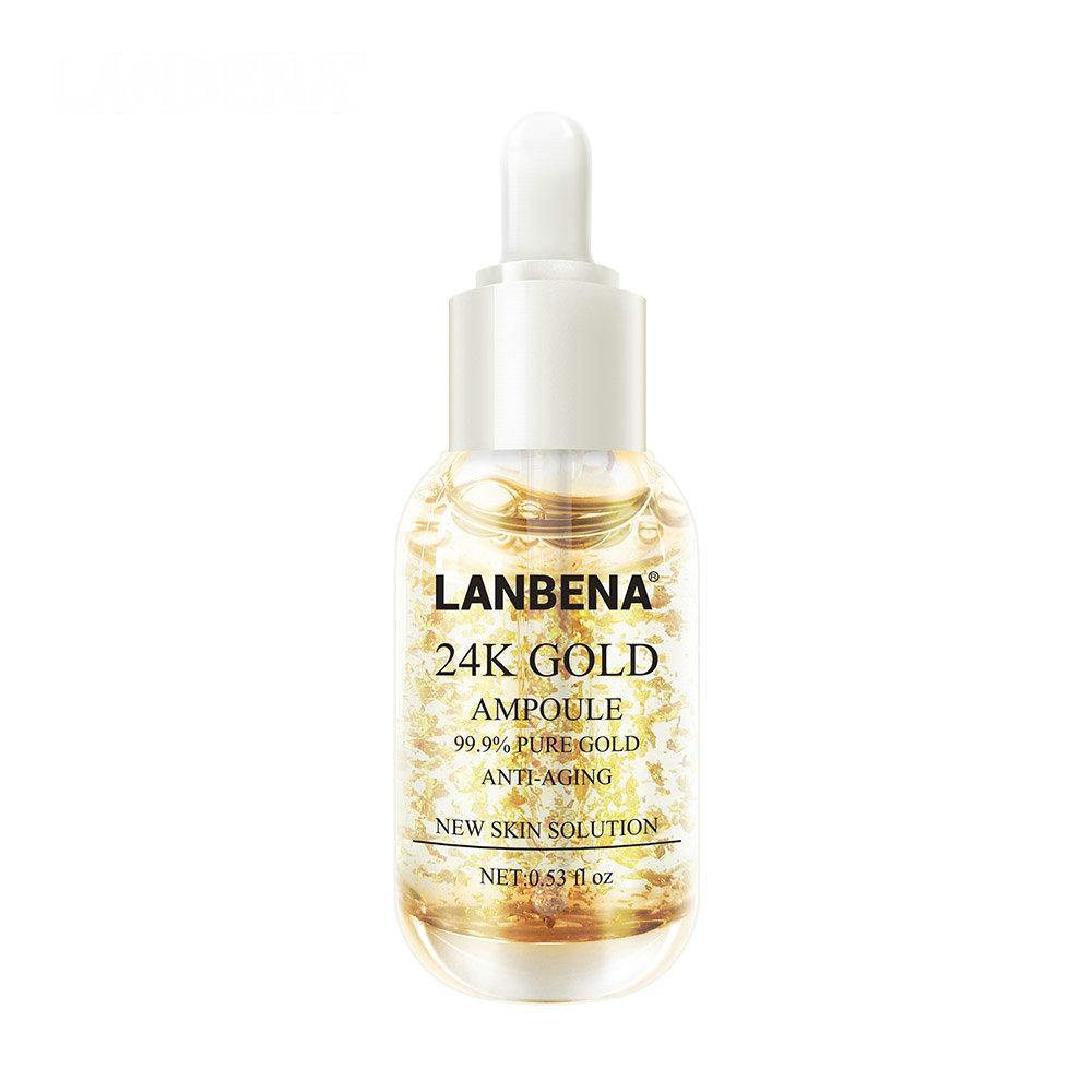 lanbena 24k gold ampoule serum essence anti wrinkle anti aging