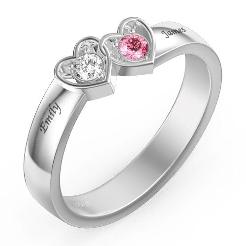personalized birthstone rings for couples