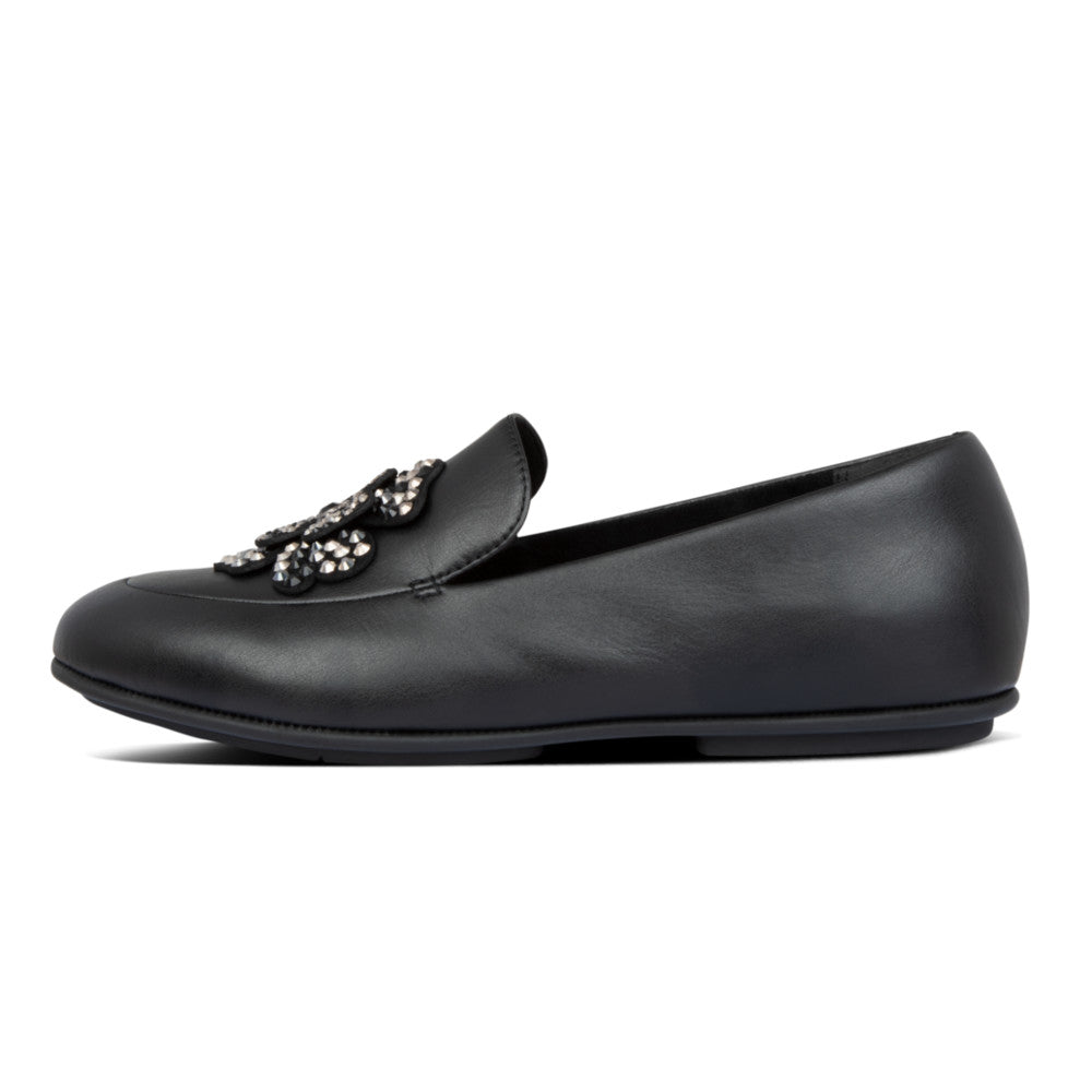 fitflop loafers black