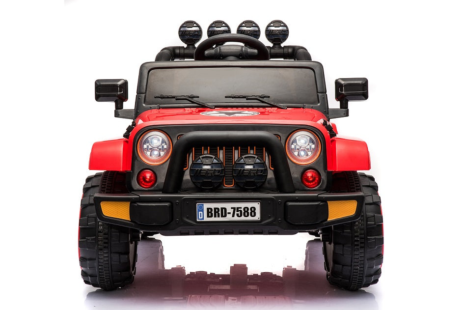 kidsquad mudslinger 12v riding toy in red