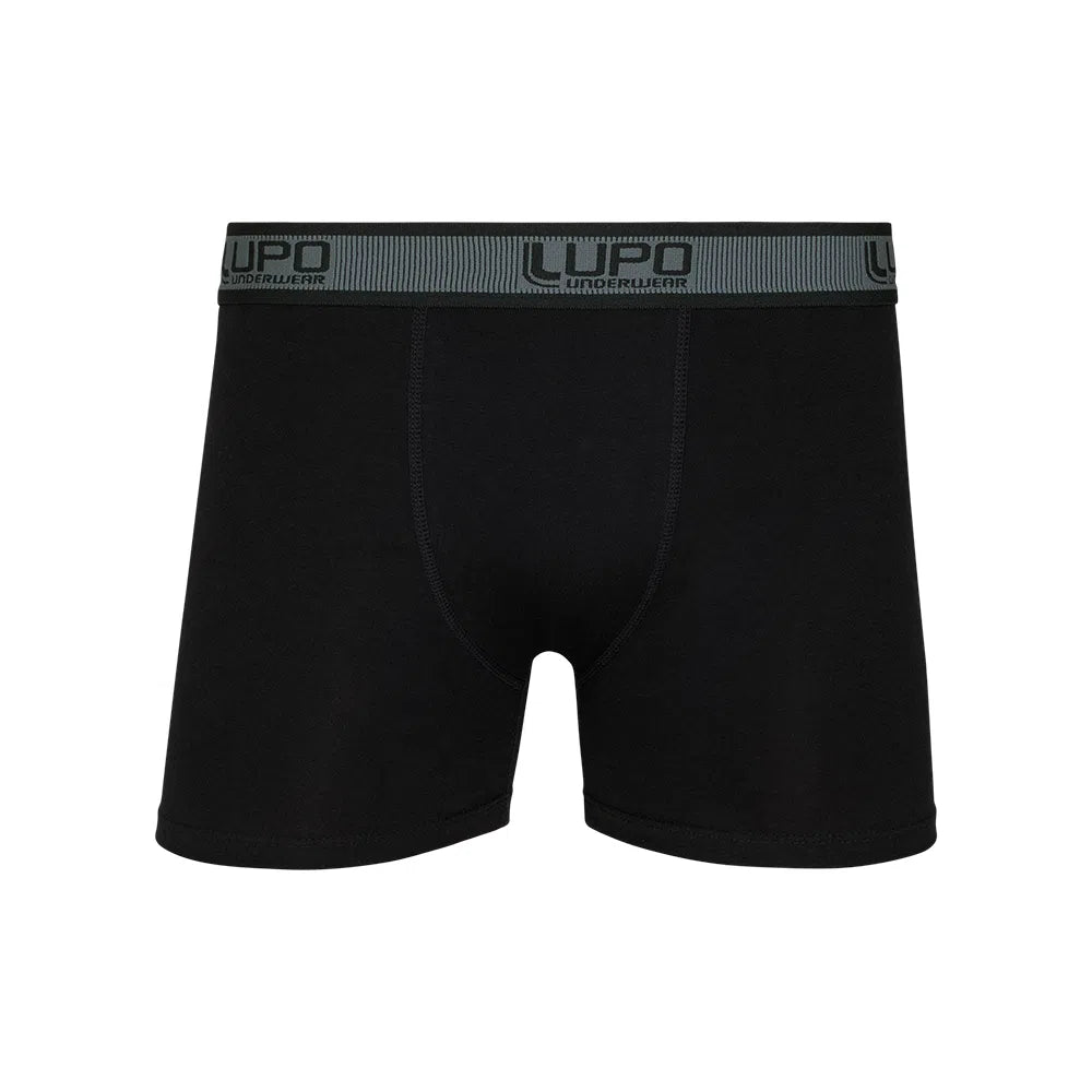 Cueca Lupo Boxer Am 00784 Elastano Preto 6544