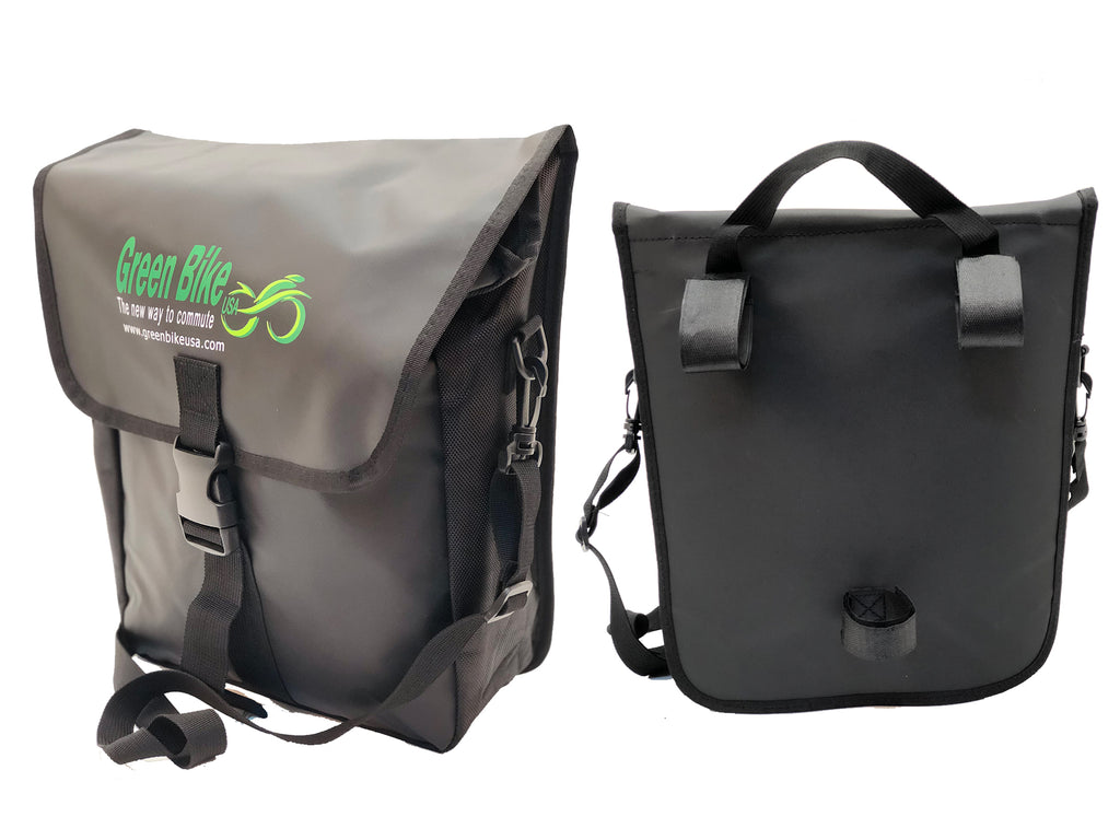 green bike bag