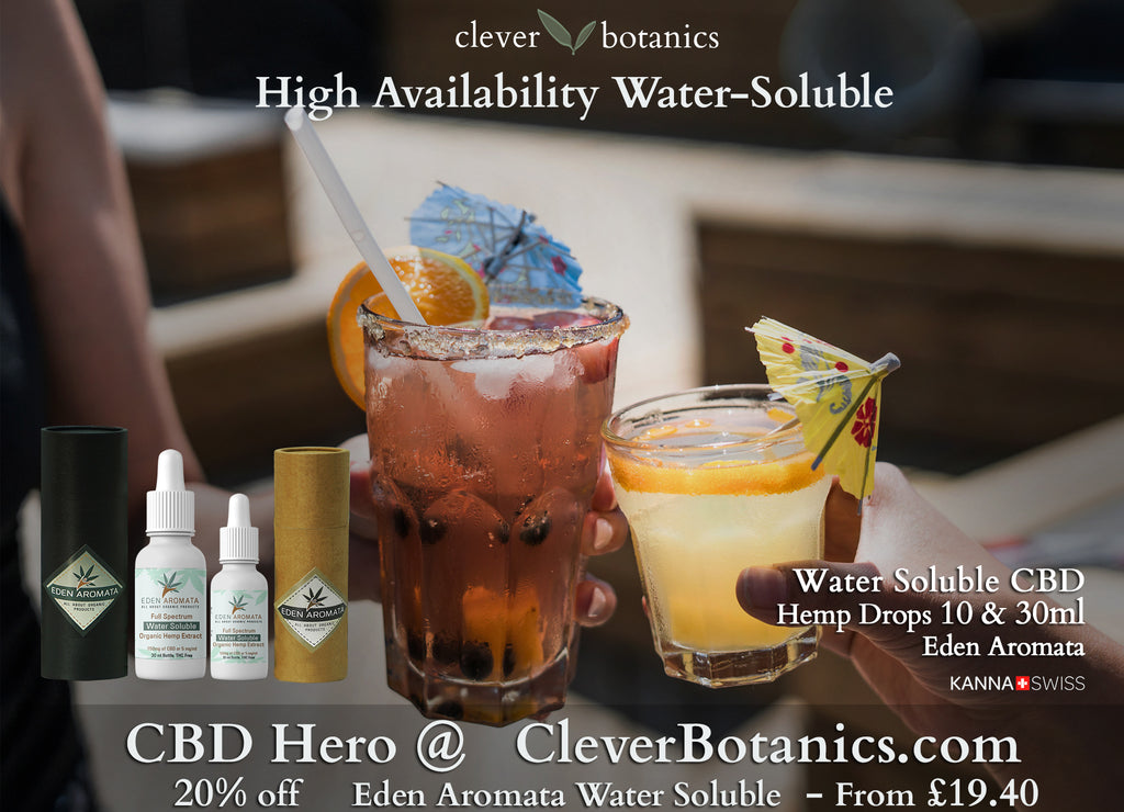 Eden Aromata Launches High Bioavailability Water-Soluble Hemp Extract for the European Market.