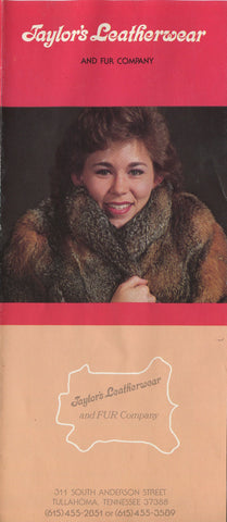 taylors leatherwear and fur company 1980s