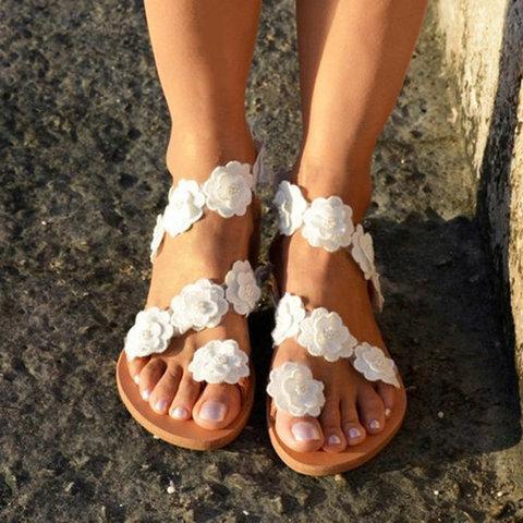 womens white summer sandals