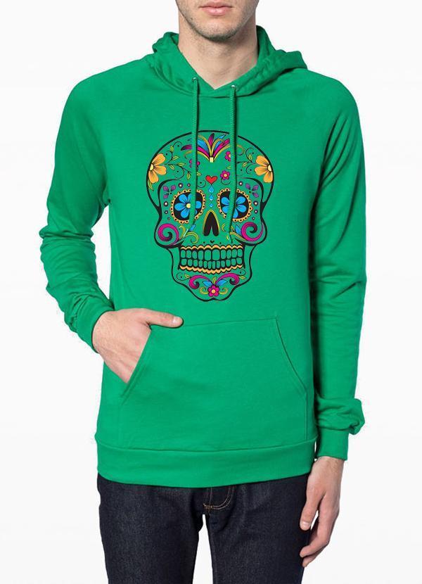 green skull hoodie