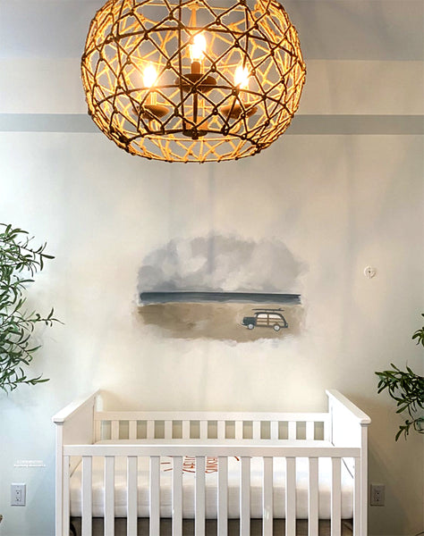boho beach nursery decor for a baby boy