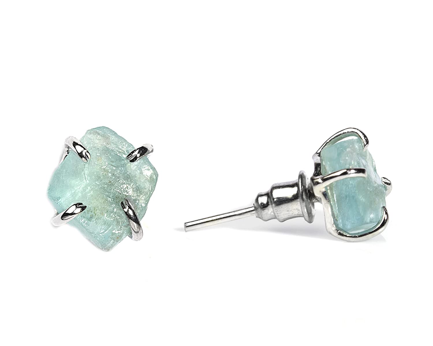 Certified Apetite Rough Stud Earrings for Women