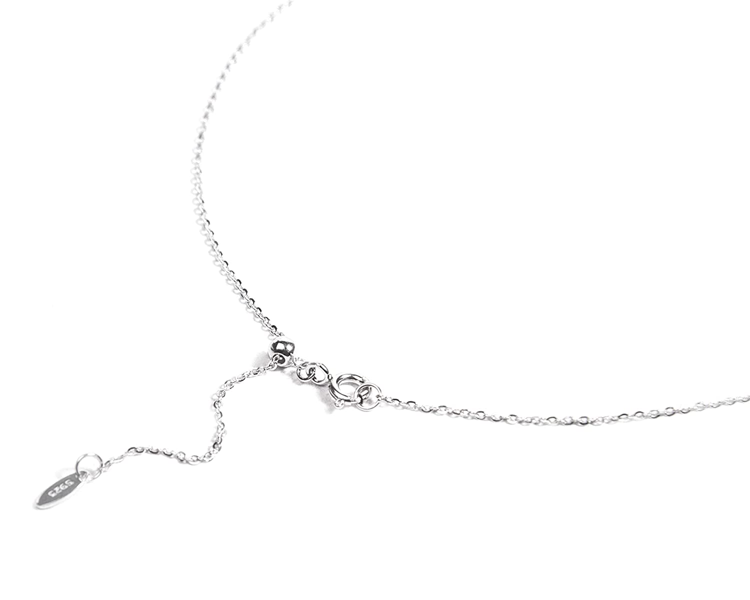 925 Silver Certified Tourmaline & Pearl Dainty Necklace